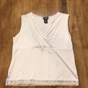 Dressy V Neck Sleeveless Top